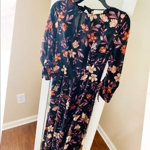 I. Madeline Floral MIDI Dress